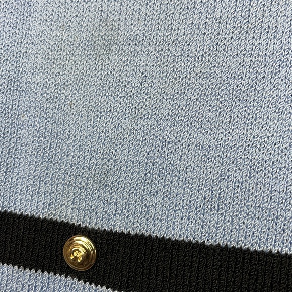 St. John Sleeveless Boxy Sweater Silver Studs - Picture 8 of 8